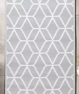 Buitentapijt – 190×290 cm, Dubbelzijdig Jacquardpatroon, Duurzaam Polypropyleen, Geschikt voor Tuin, Balkon en Terras