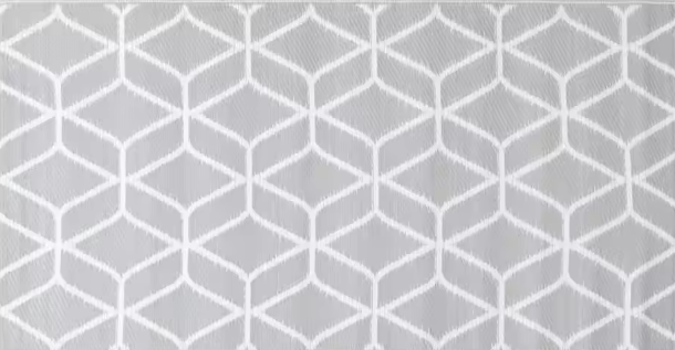 Buitentapijt – 190×290 cm, Dubbelzijdig Jacquardpatroon, Duurzaam Polypropyleen, Geschikt voor Tuin, Balkon en Terras
