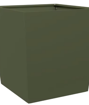 Vierkante Stalen Tuinbloempot – 50 × 50 × 50 cm, Duurzaam Geoxideerd Staal
