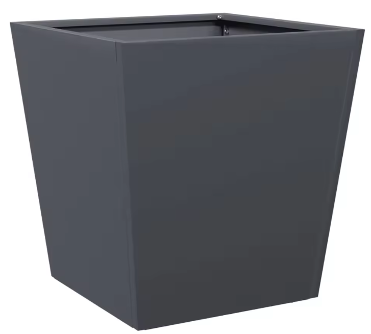 Vierkante Stalen Tuinbloempot – 50 × 50 × 50 cm, Duurzaam Geoxideerd Staal