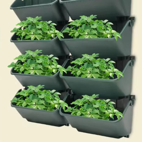 Set van 8 Wandgemonteerde Plantenbakken – Creëer een Verticale Tuin voor Binnen & Buiten