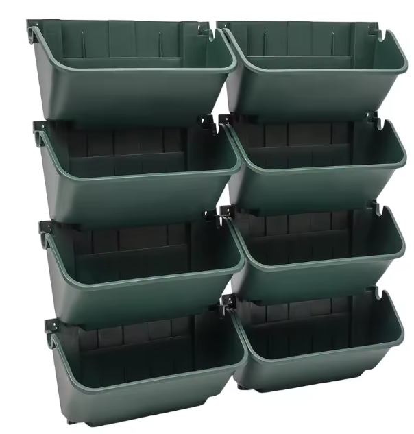 Set van 8 Wandgemonteerde Plantenbakken – Creëer een Verticale Tuin voor Binnen & Buiten