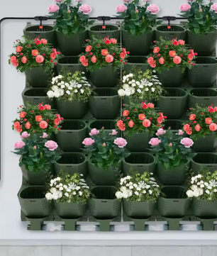 36-delige Verticale Muurplantenbak – Inclusief Zelfwatergevend Druppelirrigatiesysteem