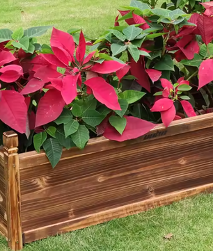 Verhoogde Houten Plantenbak – Massief Grenen, Duurzaam & Decoratief