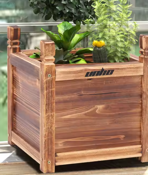 Verhoogde Houten Plantenbak – Massief Grenen, Duurzaam & Decoratief