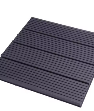 Set van 11 WPC Composiet Terrastegels 30×30 cm – In Elkaar Grijpende Houteffect Tuintegels met Kliksysteem