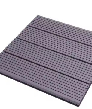 Set van 11 WPC Composiet Terrastegels 30×30 cm – In Elkaar Grijpende Houteffect Tuintegels met Kliksysteem