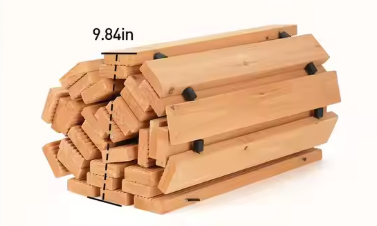 Opvouwbare Houten Tuinvloer – Rolvloer 247,5 × 43 cm, Duurzaam & Weerbestendig