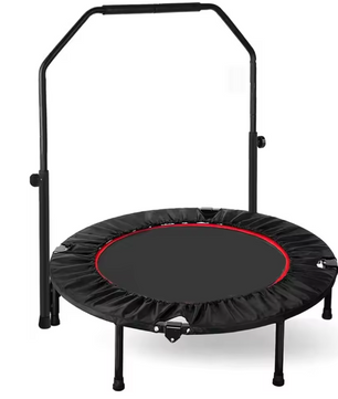 Opvouwbare Fitness Trampoline Ø 101 cm – Met Verstelbaar Handvat, Indoor & Outdoor Rebounder, Draagvermogen 150 kg