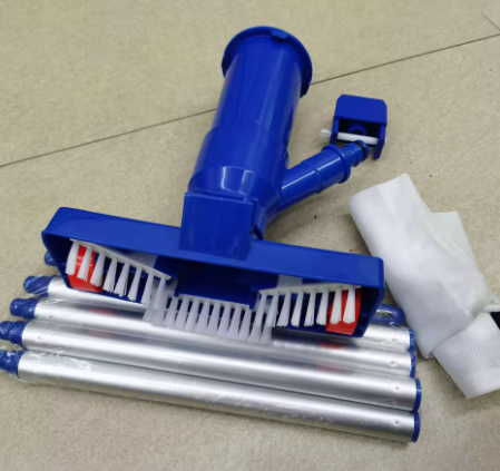 Draagbare Zwembad- & Vijverstofzuiger met 5-Delige Paal – Handmatige Reiniging zonder Elektriciteit