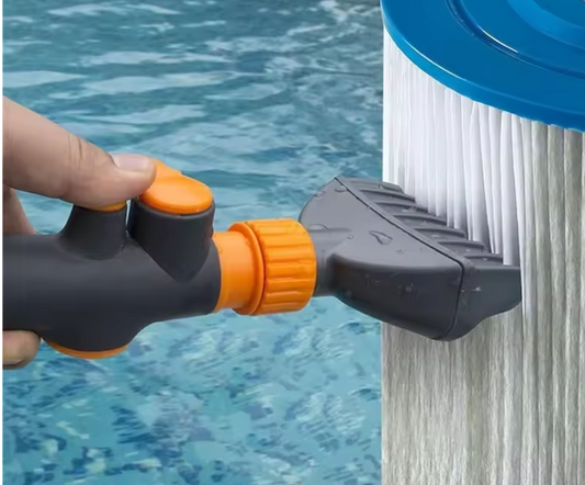 Handheld Zwembad Filter Reinigingsborstel – Cartridge Cleaner voor Zwembad, Spa & Hot Tub