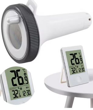 Draadloze Digitale Drijvende Zwembadthermometer – LCD Display & Nauwkeurige Temperatuurmeting