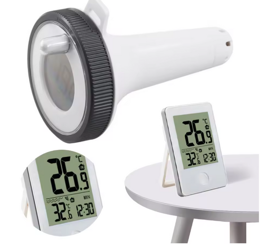 Draadloze Digitale Drijvende Zwembadthermometer – LCD Display & Nauwkeurige Temperatuurmeting