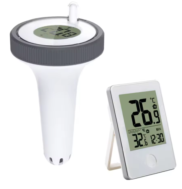 Draadloze Digitale Drijvende Zwembadthermometer – LCD Display & Nauwkeurige Temperatuurmeting