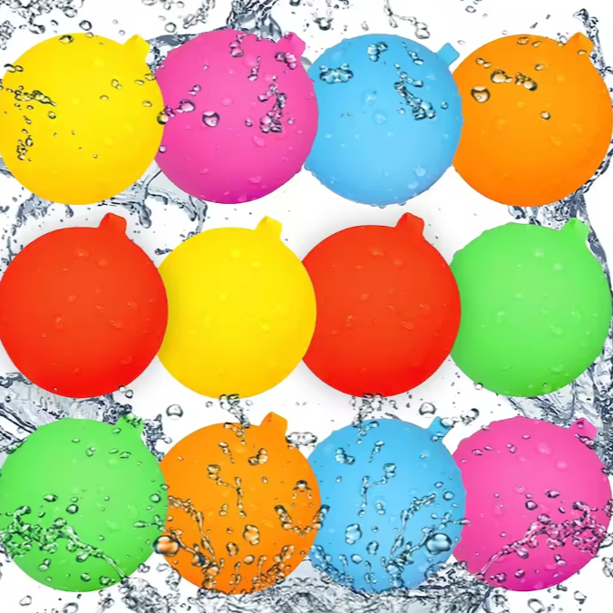 Set van 12/24 Herbruikbare Waterballonnen – Zelfsluitend, Snelvullend & Milieuvriendelijk Waterspeelgoed
