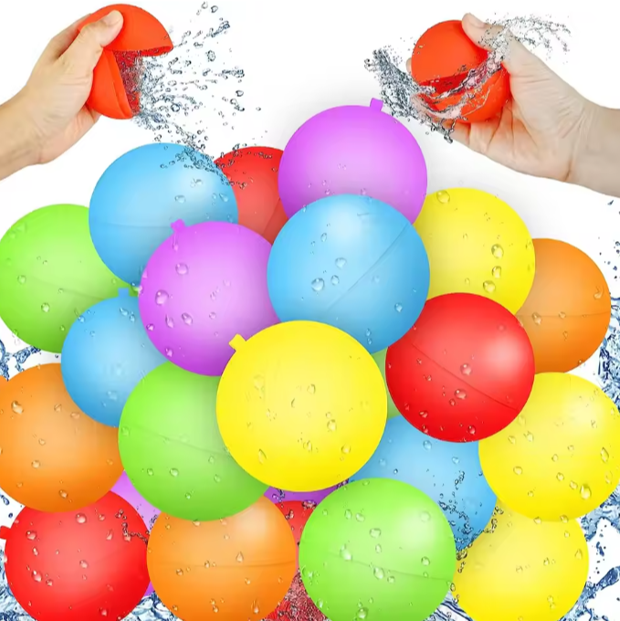 Set van 12/24 Herbruikbare Waterballonnen – Zelfsluitend, Snelvullend & Milieuvriendelijk Waterspeelgoed