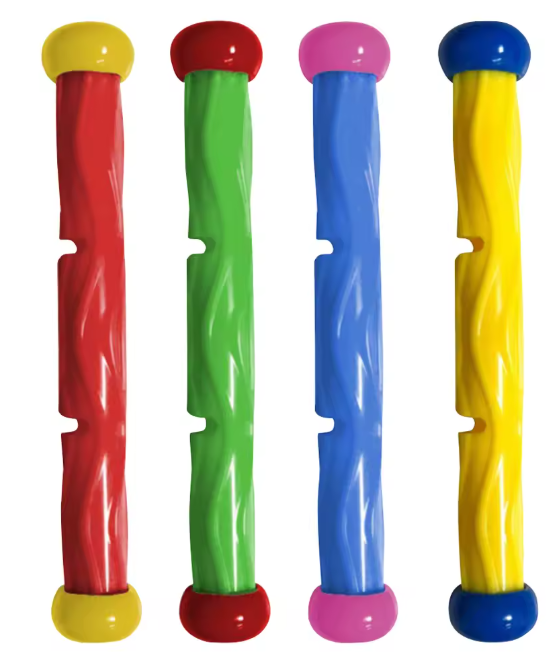 Set van 4 Zinkend Zwembad Duikspeelgoed – Haai Raket & Onderwater Speelset voor Kinderen