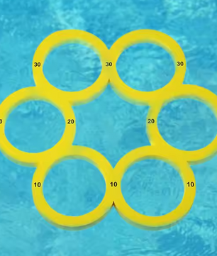 Drijvende Gooispel Set met 10 Ballen – Zwembad Waterspeelgoed voor Kinderen en Volwassenen