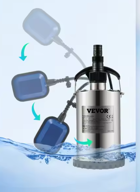 Dompelpomp voor Waterafvoer – 550W tot 2200W, Geschikt voor Zwembaden, Kelders en Bubbelbaden