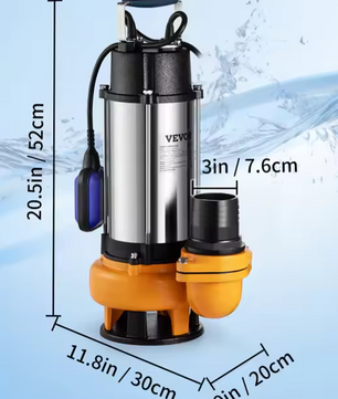 Dompelpomp voor Waterafvoer – 550W tot 2200W, Geschikt voor Zwembaden, Kelders en Bubbelbaden