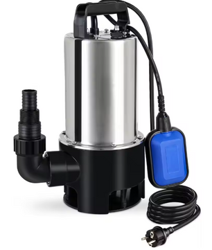 RVS Dompelpomp – 1100W, 16500 L/u, Vlotterschakelaar 35 mm