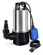 RVS Dompelpomp – 1100W, 16500 L/u, Vlotterschakelaar 35 mm
