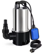 RVS Dompelpomp – 1100W, 16500 L/u, Vuilwaterpomp met Vlotterschakelaar