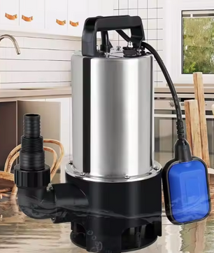 RVS Dompelpomp – 1100W, 16500 L/u, Vuilwaterpomp met Vlotterschakelaar