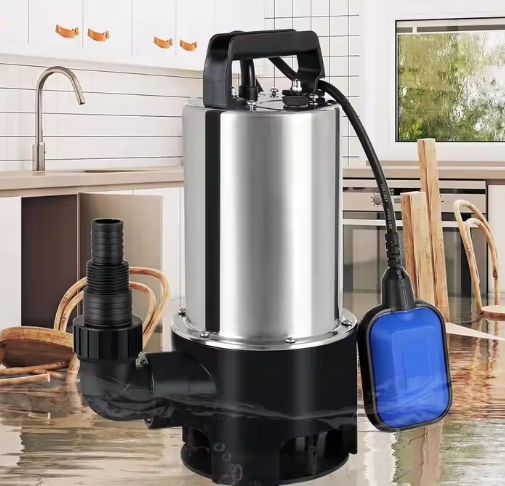 RVS Dompelpomp – 1100W, 16500 L/u, Vuilwaterpomp met Vlotterschakelaar