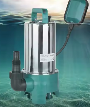 Dompelpomp 1100W – 16500 L/u, Voor Schoon- & Vuilwater met Automatische Vlotterschakelaar