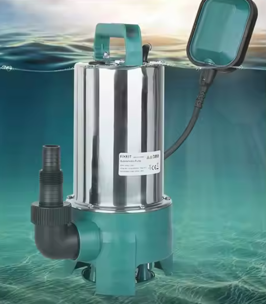 Dompelpomp 1100W – 16500 L/u, Voor Schoon- & Vuilwater met Automatische Vlotterschakelaar