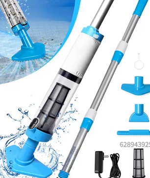 3-in-1 Draadloze Oplaadbare Zwembadstofzuiger – Handheld Zwembadreiniger voor Spa, Badkuip & Zwembad