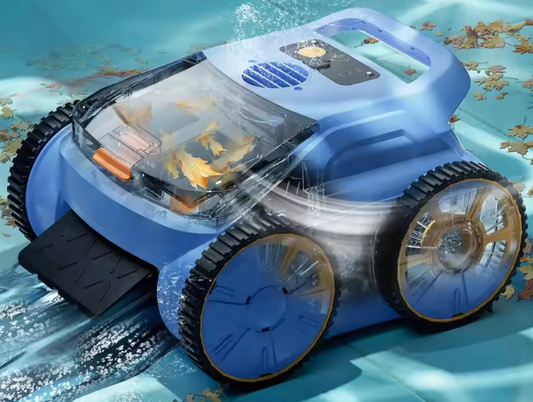 Draadloze Robot Zwembadreiniger – Krachtige Zwembadstofzuiger met 45.000 Pa Zuigkracht, 150 Minuten Werktijd & Wandklimfunctie, Geschikt tot 200 m²