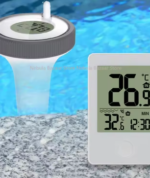 Digitale Zwembadthermometer – Draadloze Thermometer met Binnenhost & Buitensensor, Voor Zwembad, Spa en Aquarium