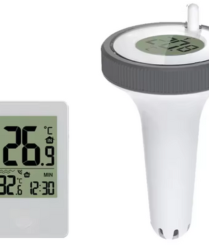 Digitale Zwembadthermometer – Draadloze Thermometer met Binnenhost & Buitensensor, Voor Zwembad, Spa en Aquarium