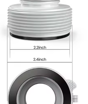 Zwembadslang Adapter Set – 1,25 cm naar 3,8 cm Pomp- en Filteraansluiting