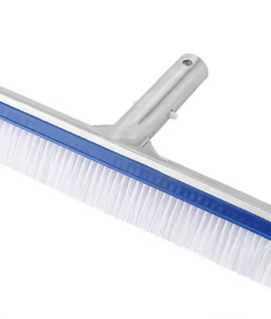 Zwembadborstel 43,5 cm – Aluminium Handvat & Hoge Dichtheid Borstelharen, Voor Zwembaden, Spa & Vijvers