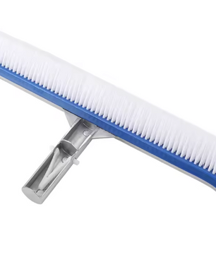 Zwembadborstel 43,5 cm – Aluminium Handvat & Hoge Dichtheid Borstelharen, Voor Zwembaden, Spa & Vijvers