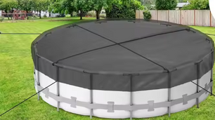 Ronde Zwembadafdekking 310 cm – Waterdicht Oxford Doek met PU-Coating, Scheurbestendig & Heavy Duty
