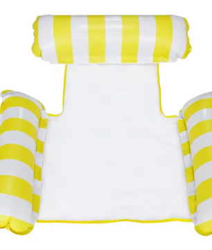 Opblaasbare Zwembad Hangmat – Drijvende Ligstoel met Mesh Zitting, Comfortabel & Stevig, Voor Zwembad en Strand