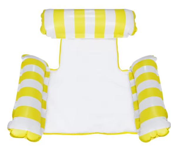 Opblaasbare Zwembad Hangmat – Drijvende Ligstoel met Mesh Zitting, Comfortabel & Stevig, Voor Zwembad en Strand