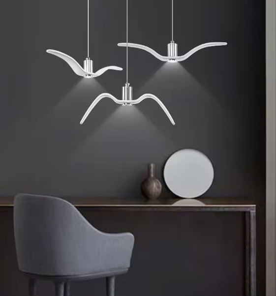 Scandinavische LED Hanglamp – Moderne Keramische Plafondlamp met Warm Licht