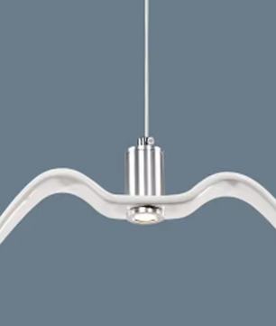 Scandinavische LED Hanglamp – Moderne Keramische Plafondlamp met Warm Licht