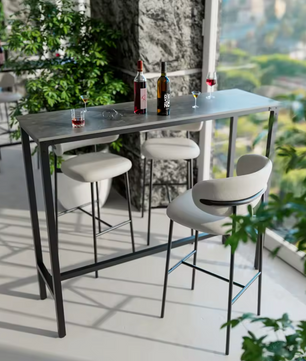 Luxe marmeren bartafel 120×40cm – hoog en modern design
