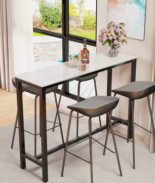 Luxe marmeren bartafel 120×40cm – hoog en modern design