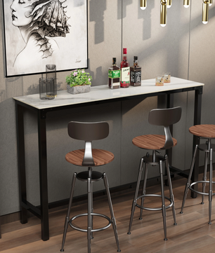 Luxe marmeren bartafel 120×40cm – hoog en modern design