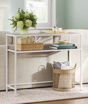 Luxe Consoletafel met Glas – Minimalistisch & Modern, 100×35×80 cm