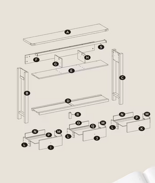 Landelijke Consoletafel met 3 Laden & Plank – Rustiek Houtdesign, 120×24×76 cm