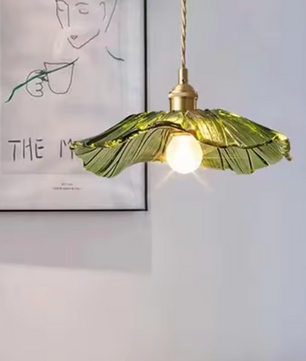 Vintage Glazen Bloem Hanglamp – Sfeervolle Retro Plafondlamp