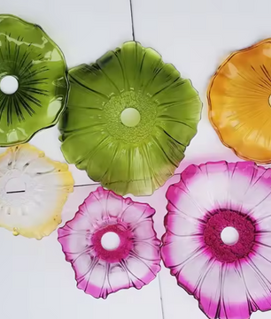 Vintage Glazen Bloem Hanglamp – Sfeervolle Retro Plafondlamp